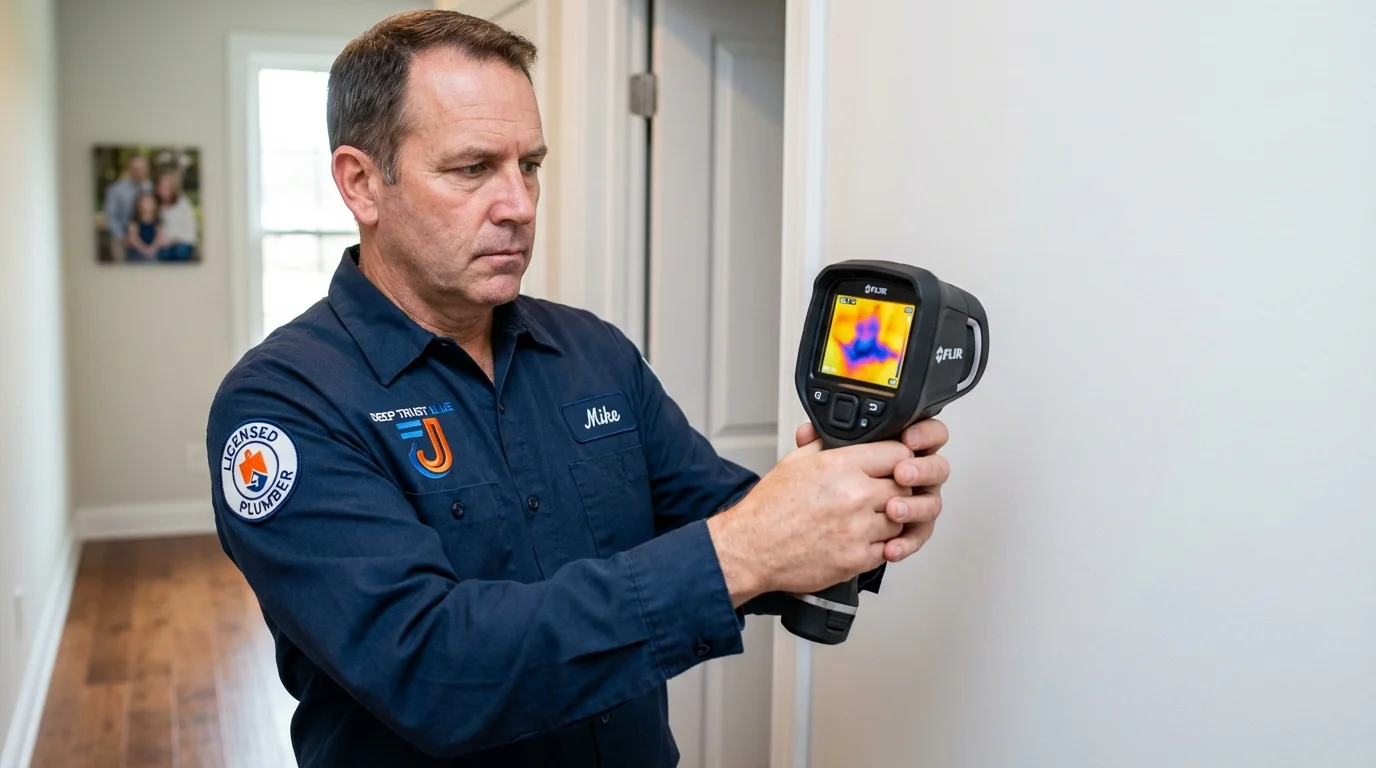 Thermal imaging leak detection by Johns Plumbing LLC in Purcell
